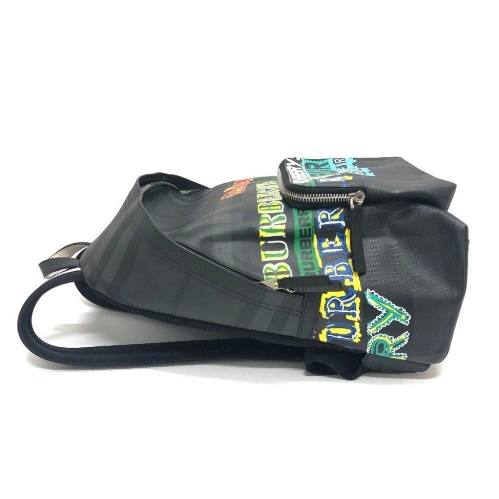 BURBERRY graphic Check Backpack Backpack PVC gray/Multicolore - Picture 5 of 16